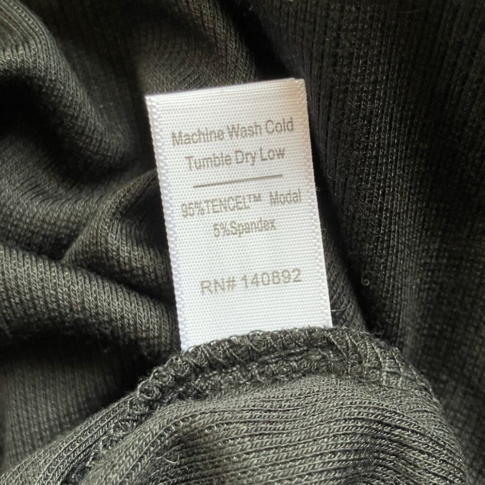 NWT Marine Layer Lexi Ribbed Knit Fit and Flare Tank Dress Size M Black - Picture 7 of 7